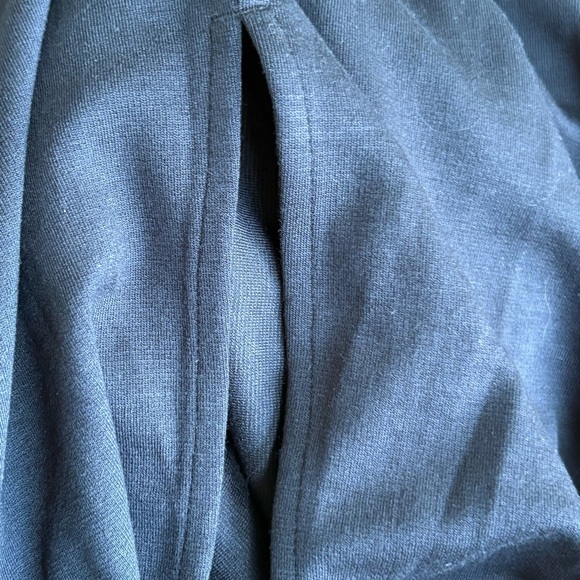 NWT Tommy Bahama Drapey Ponte Sleeveless Black Tank Midi Dress Large - Picture 14 of 15